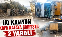 Bilecik'te İki kamyon kafa kafaya çarpıştı: 2 yaralı