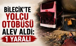 Bilecik’te Yolcu Otobüsü Alev Aldı: 1 Yaralı