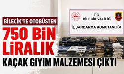 Bilecik’te Otobüsten 750 Bin Liralık Kaçak Giyim Malzemesi Çıktı