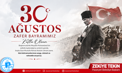 Pazaryeri Belediyesi 30 Ağustos Zafer Bayramı Kutlama Mesajı