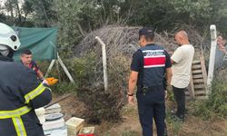 Pelitözü’nde ot ve çalılık yangını büyümeden söndürüldü