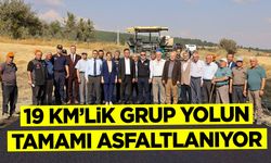 19 KİLOMETRELİK GRUP YOLUNUN TAMAMI ASFALTLANIYOR