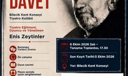 Bilecik Kent Konseyi Tiyatro Kulübü için kayıtlar başladı