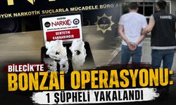 Bilecik'te Bonzai Operasyonu: 1 Şüpheli Yakalandı