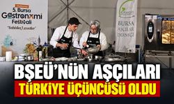 BŞEÜ'nün Aşçıları Türkiye Üçüncüsü Oldu