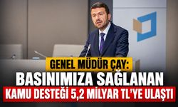 Genel Müdür Çay: "Basınımıza sağlanan kamu desteği 5,2 milyar TL’ye ulaştı"
