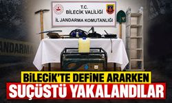 Define ararken suçüstü yakalandılar