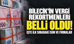 Bilecik’in Vergi Rekortmenleri Belli Oldu! İşte İlk Sıradaki İsim ve Firmalar