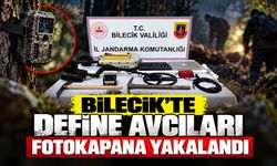 Bilecik'te define avcıları fotokapana yakalandı