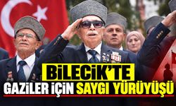 Bilecik'te Gaziler İçin Saygı Yürüyüşü