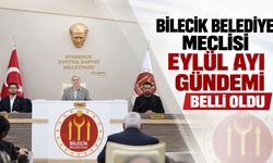 Bilecik Belediye Meclisi Eylül Ayı Gündemi Belli Oldu