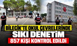 Bilecik’te Okul Çevrelerinde Sıkı Denetim: 857 Kişi Kontrol Edildi