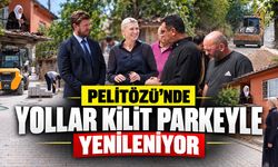 Pelitözü’nde Yollar Kilit Parkeyle Yenileniyor