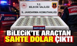Bilecik'te araçtan sahte dolar çıktı