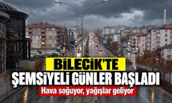 Bilecik'te şemsiyeli günler başladı: Hava soğuyor, yağışlar geliyor