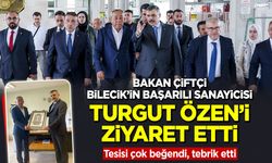 Bakan Çiftçi, Bilecik’in Başarılı Sanayicisi Turgut Özen’i Ziyaret Etti