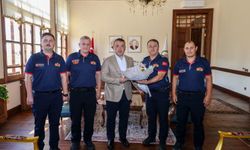 Vali Sözer, İtfaiye Personelini Kabul Etti