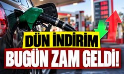 Dün indirim bugün zam geldi!