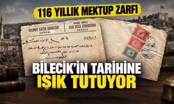 116 yıllık mektup zarfı, Bilecik’in tarihine ışık tutuyor
