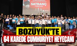 BOZÜYÜK’TE 64 KAREDE CUMHURİYET HEYECANI