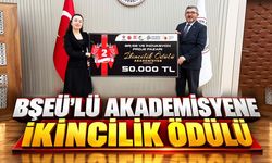 BŞEÜ’lü akademisyene ikincilik ödülü
