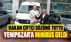 Bakan Çiftçi Sözünü Tuttu, Yenipazar’a Minibüs Geldi