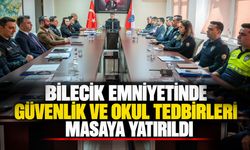 Bilecik Emniyetinde güvenlik ve okul tedbirleri masaya yatırıldı
