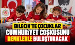 Bilecik’te çocuklar Cumhuriyet coşkusunu renklerle buluşturacak