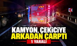 Bilecik'te Kamyon, çekiciye arkadan çarptı: 1 yaralı