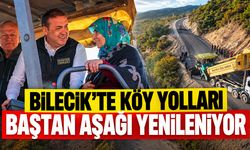 Bilecik'te Köy Yolları Baştan Aşağı Yenileniyor