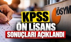 KPSS ÖN LİSANS SONUÇLARI AÇIKLANDI