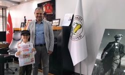 Minik öğrenciden Cumhuriyet’e anlamlı selam