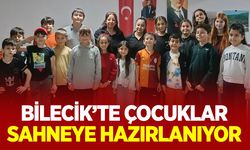 Bilecik’te çocuklar sahneye hazırlanıyor