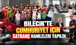 Bilecik’te Cumhuriyet için satranç hamleleri yapıldı