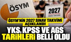 ÖSYM’nin 2027 sınav takvimi açıklandı
