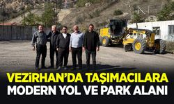 Vezirhan’da taşımacılara modern yol ve park alanı