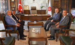 Üç belediye başkanından Müftü Dikmen’e hayırlı olsun ziyareti