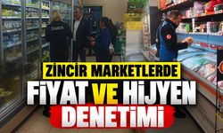 Zincir marketlerde fiyat ve hijyen denetimi