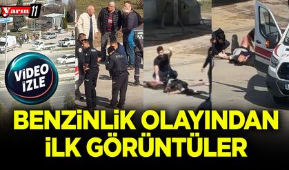 Benzinlik olayında ilk görüntüler
