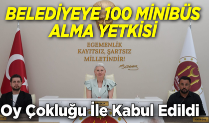 Belediyeye 100 otobüs alma yetkisi