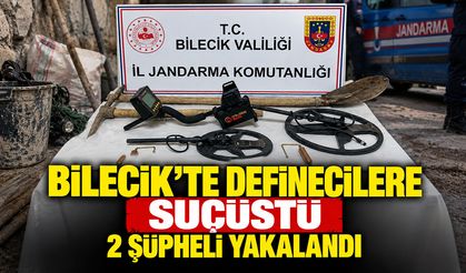 Bilecik'te Define Arayan 2 Şüpheli Suçüstü Yakalandı
