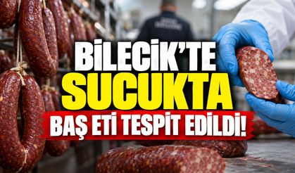 Bilecik’te sucukta baş eti tespit edildi!