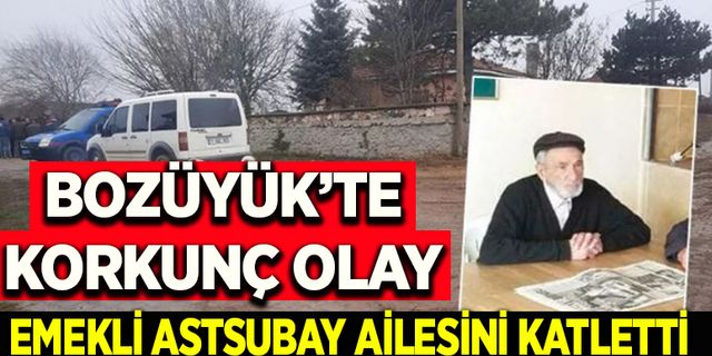 Emekli astsubay ailesini katletti! Önce eşini sonra çocuklarını vurdu
