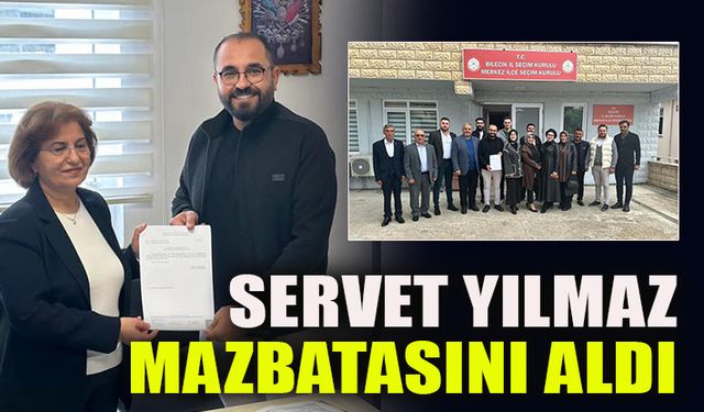 SERVET YILMAZ MAZBATASINI ALDI