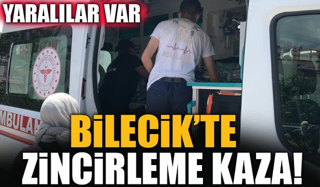 BİLECİK'TE ZİNCİRLEME KAZA! YARALILAR VAR..