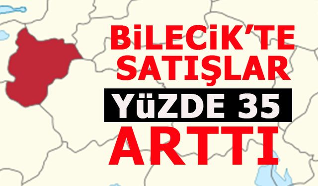 BİLECİK'TE SATIŞLAR YÜZDE 35 ARTTI