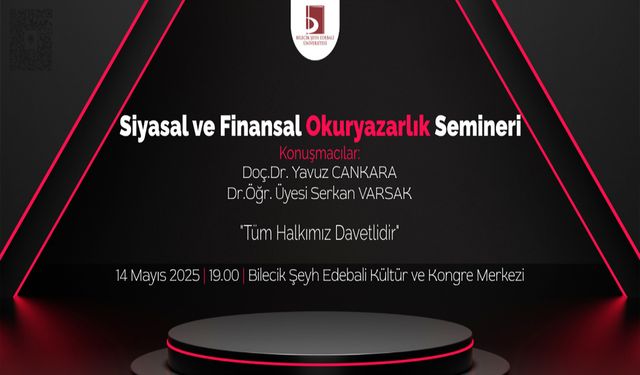 SİYASAL VE FİNANSAL OKURYAZARLIK SEMİNERİ DAVET