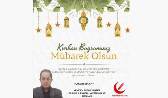 HAKAN MANAY KURBAN BAYRAMI KUTLAMA