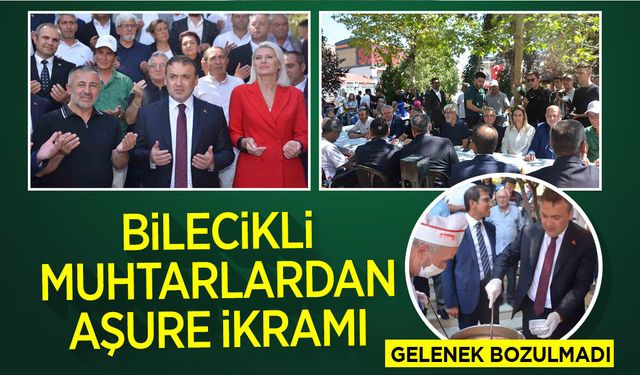 Muhtarlar 30 Ağustos’ta bin 500 kişiye aşure dağıttı