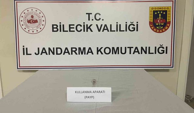 Bilecik’te ’Dur’ ihtarına araç içinden payp çıktı